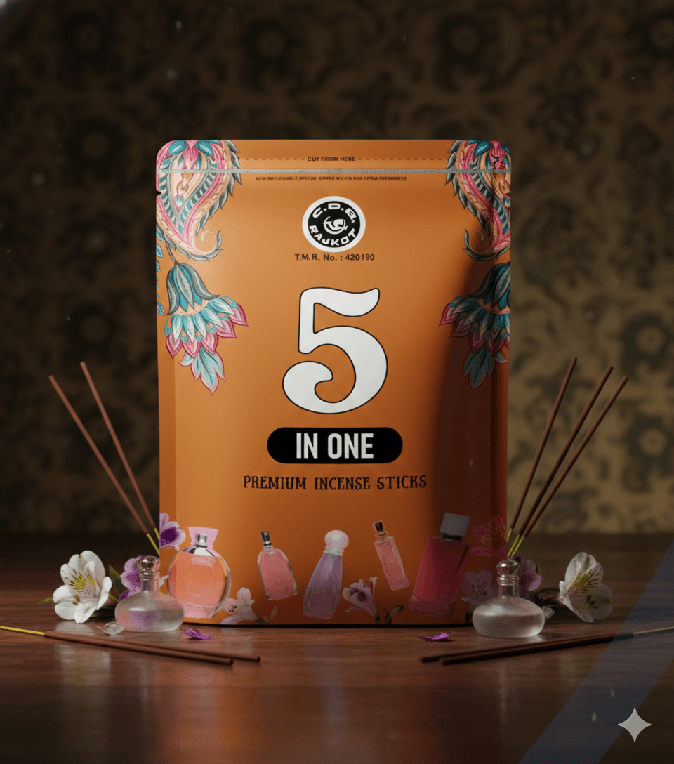 5 in One Jumbo Zipper Agarbatti